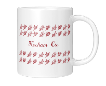 Kubek ceramiczny 330ml z nadrukiem miłość love 2