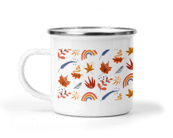 Kubek metalowy jesienny 59