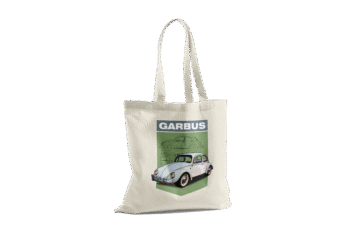 GARBUS – beżowa torba bawełniana z nadrukiem