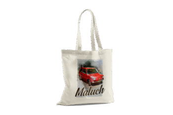 MALUCH – beżowa torba bawełniana z nadrukiem